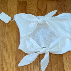 Two bows front tie bandeau